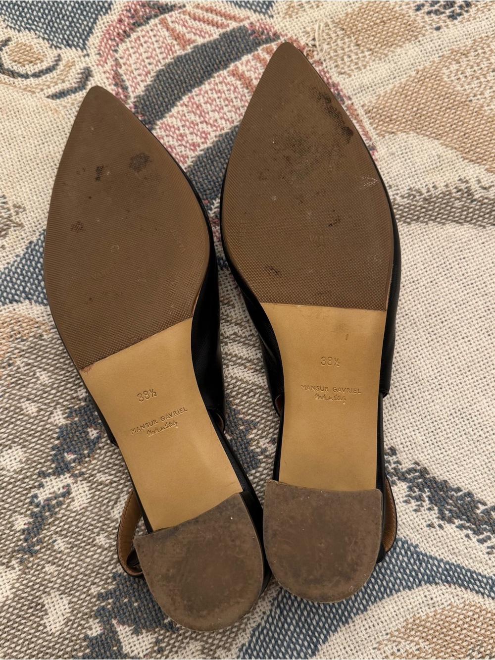 Mansur Gavriel The Go-To Slingback Pump in black lambskin - 38.5 - Picture 6 of 6